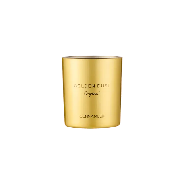 Sunnamusk Golden Dust doftljus 150g vanilj
