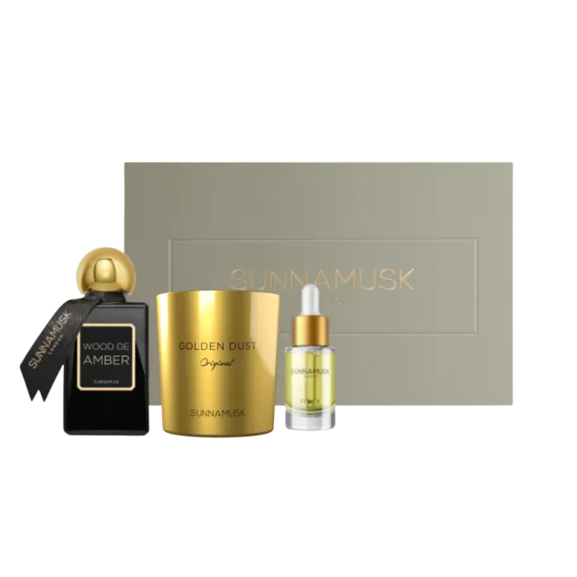 Sunnamusk Wood De Amber presentset parfym unisex
