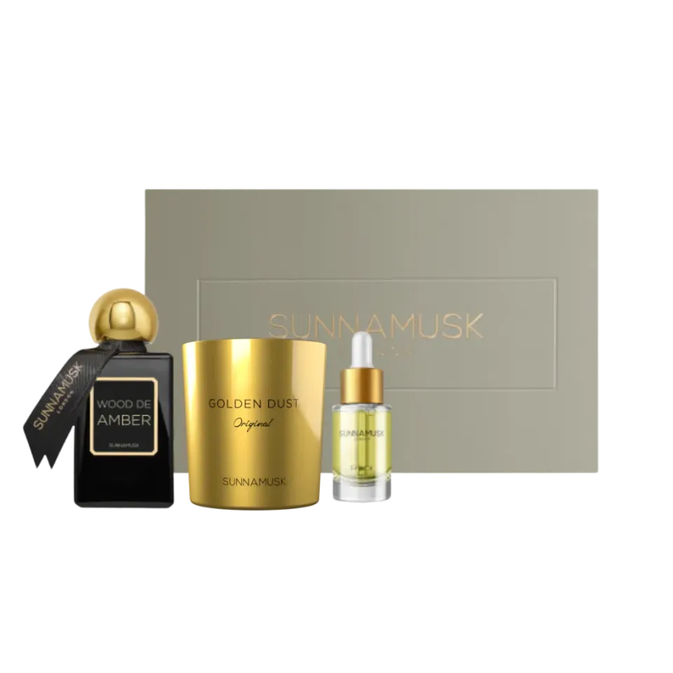 Sunnamusk Wood De Amber presentset parfym unisex
