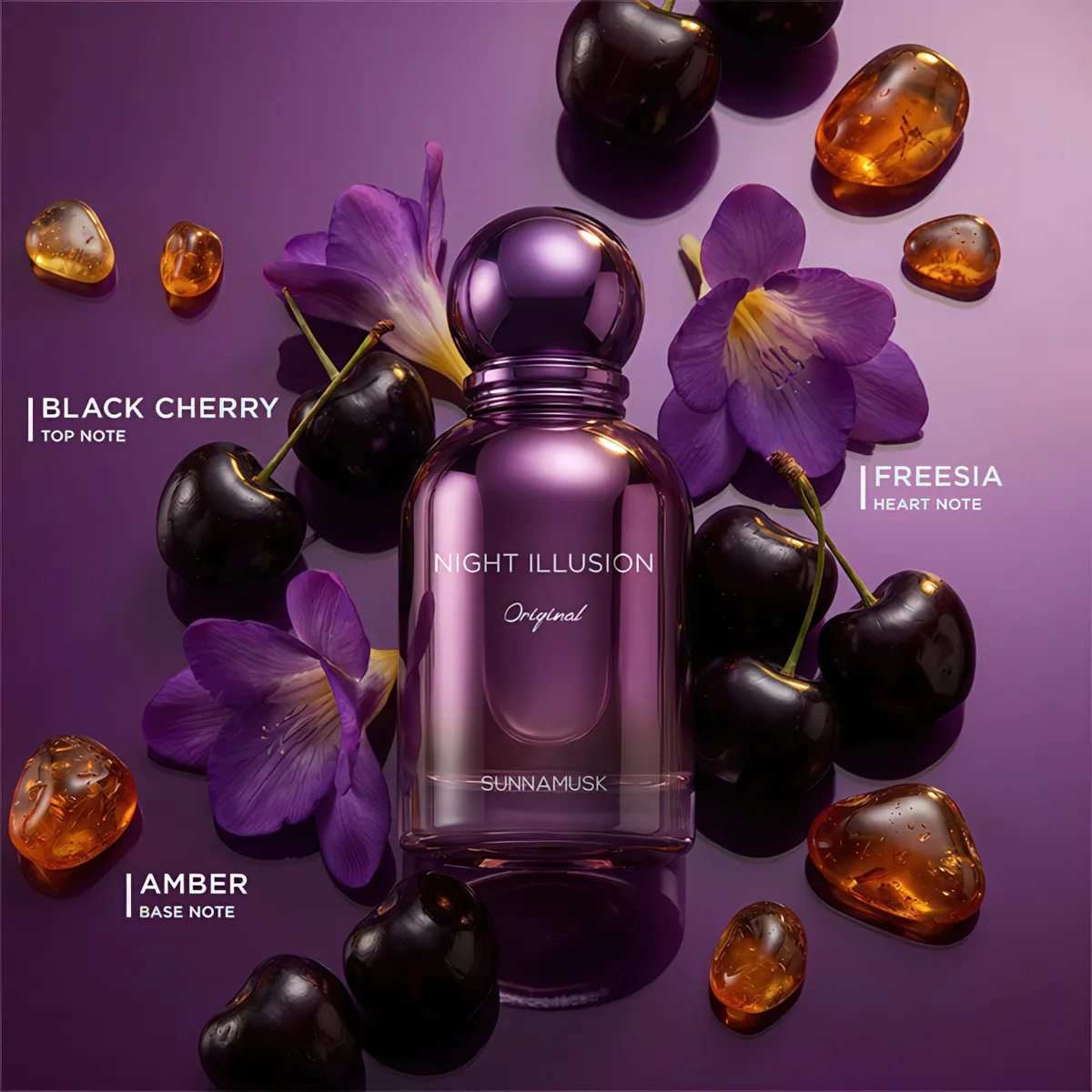 Sunnamusk Night Illusion EDP parfym 50ml bär