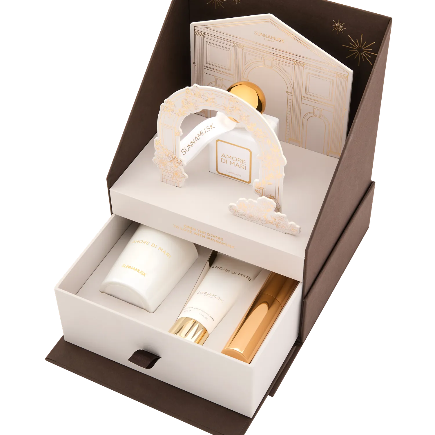 Sunnamusk The Amore Edit presentkit parfym ljus kräm