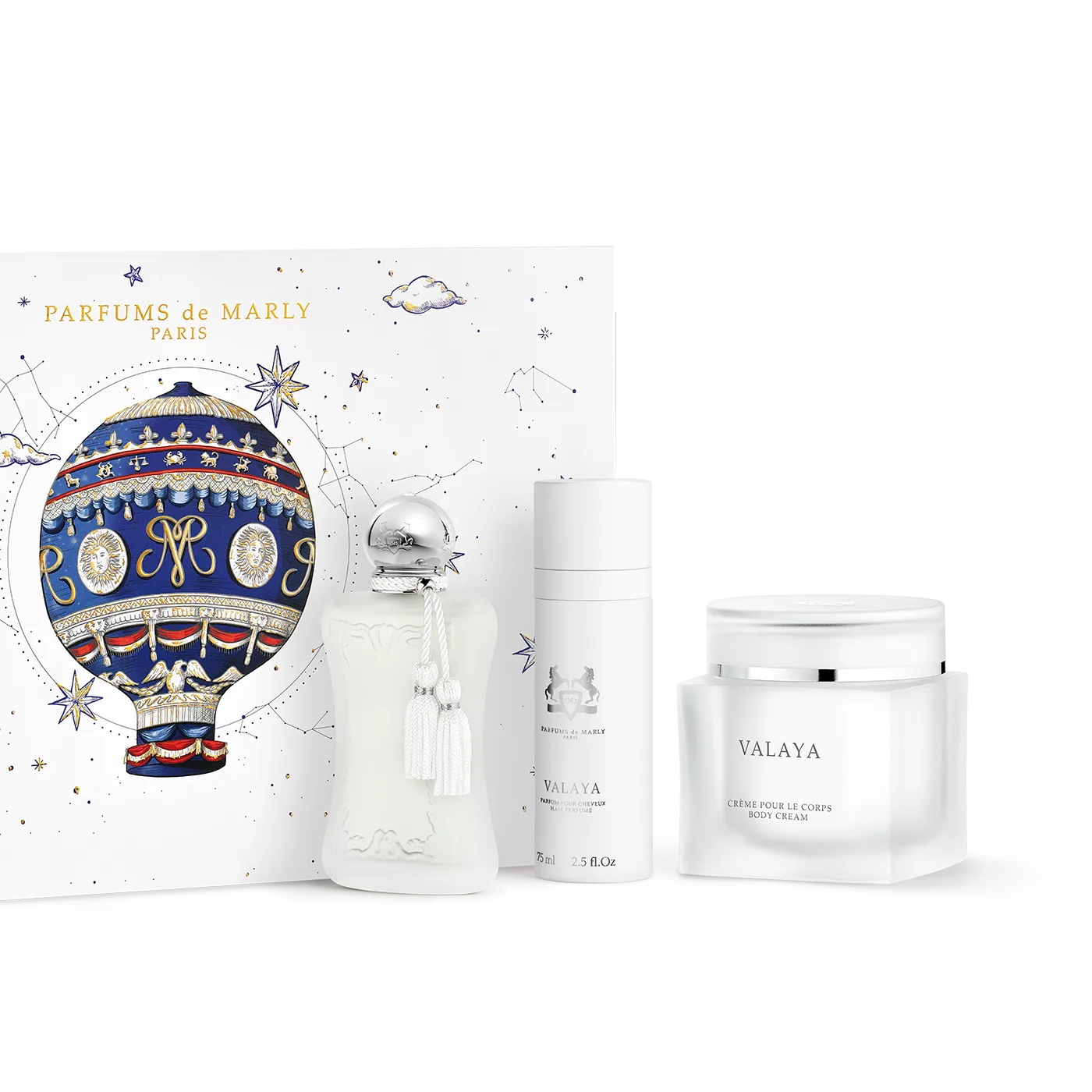 Parfums de Marly Valaya Coffret parfym 75+75+200ml mysk