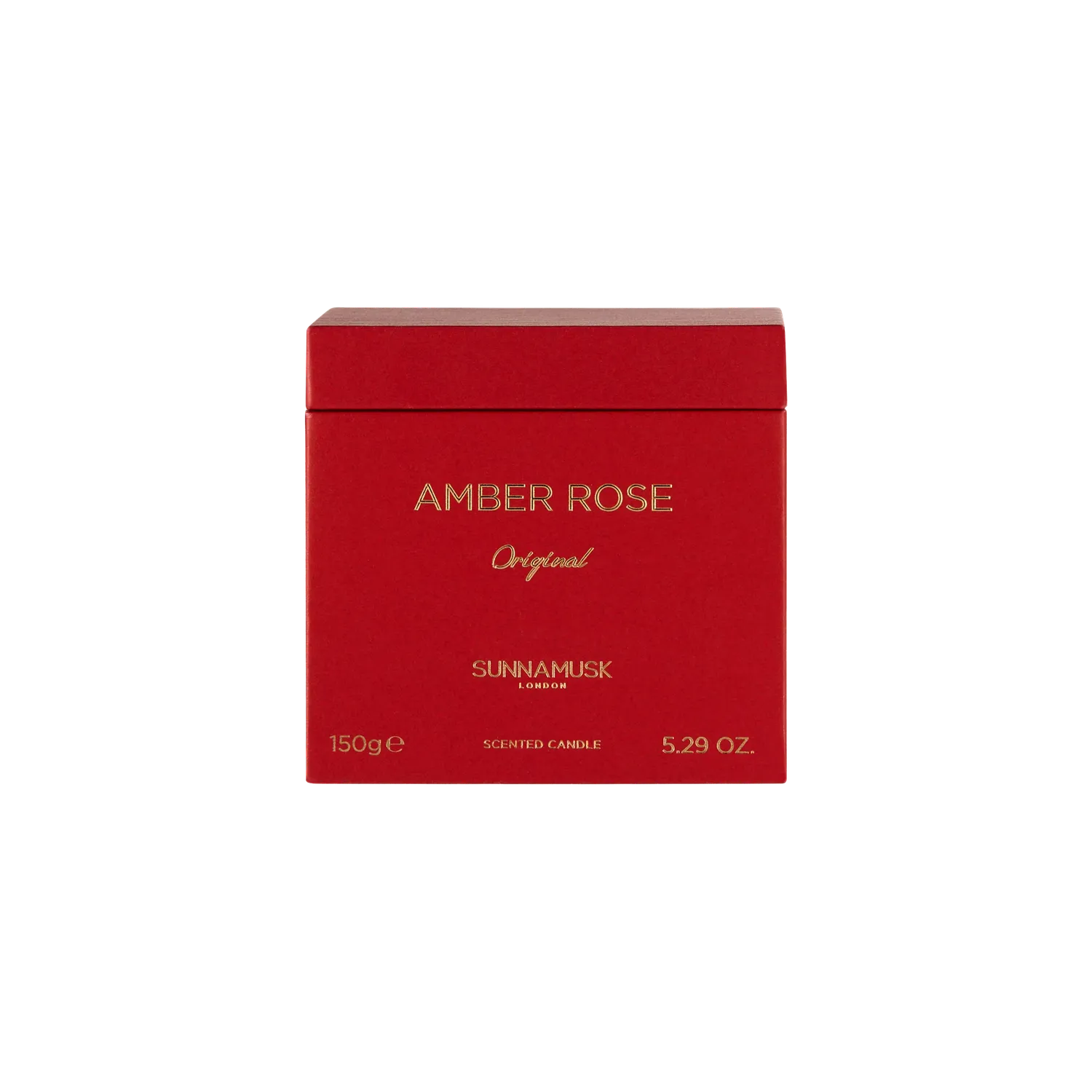 Sunnamusk Amber Rose doftljus 150g rosenljus