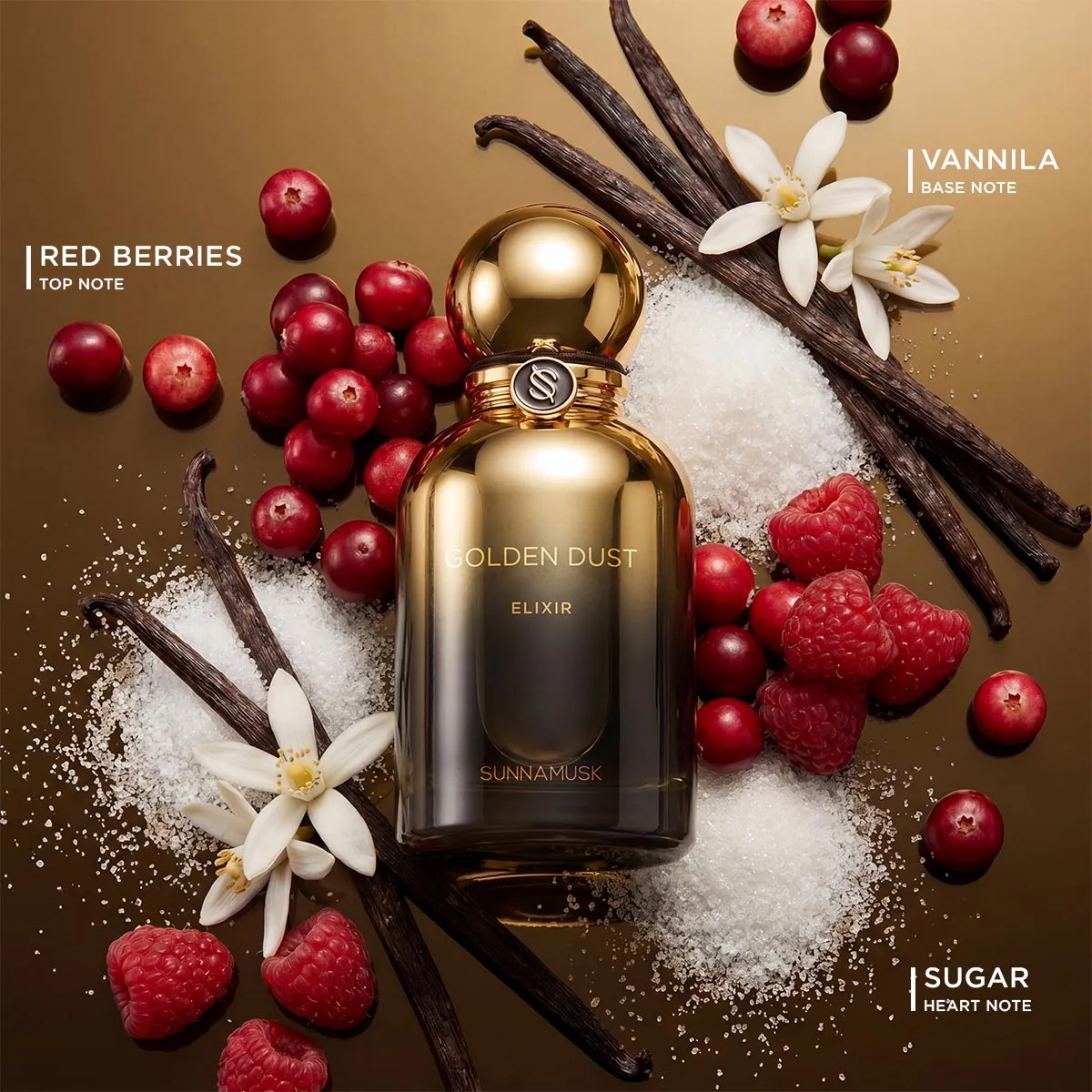 Sunnamusk Golden Dust parfym 50ml vanilj mysk