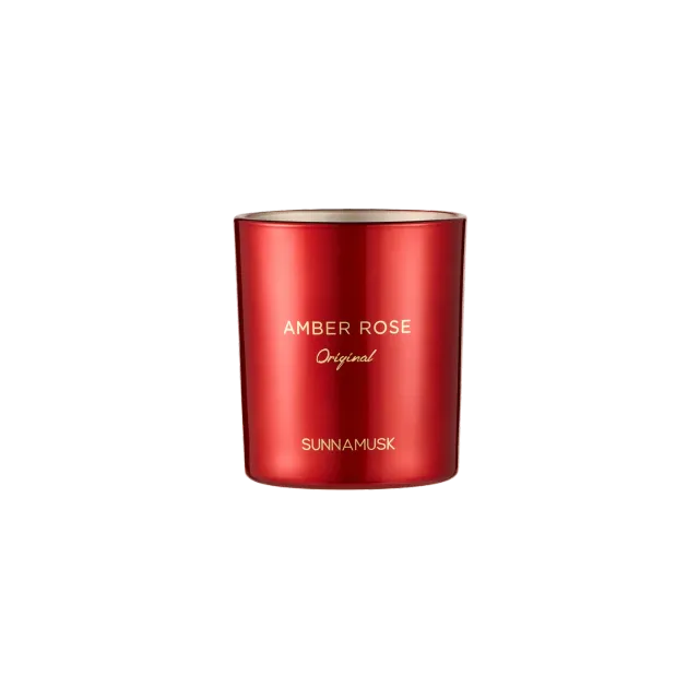 Sunnamusk Amber Rose doftljus 150g rosenljus