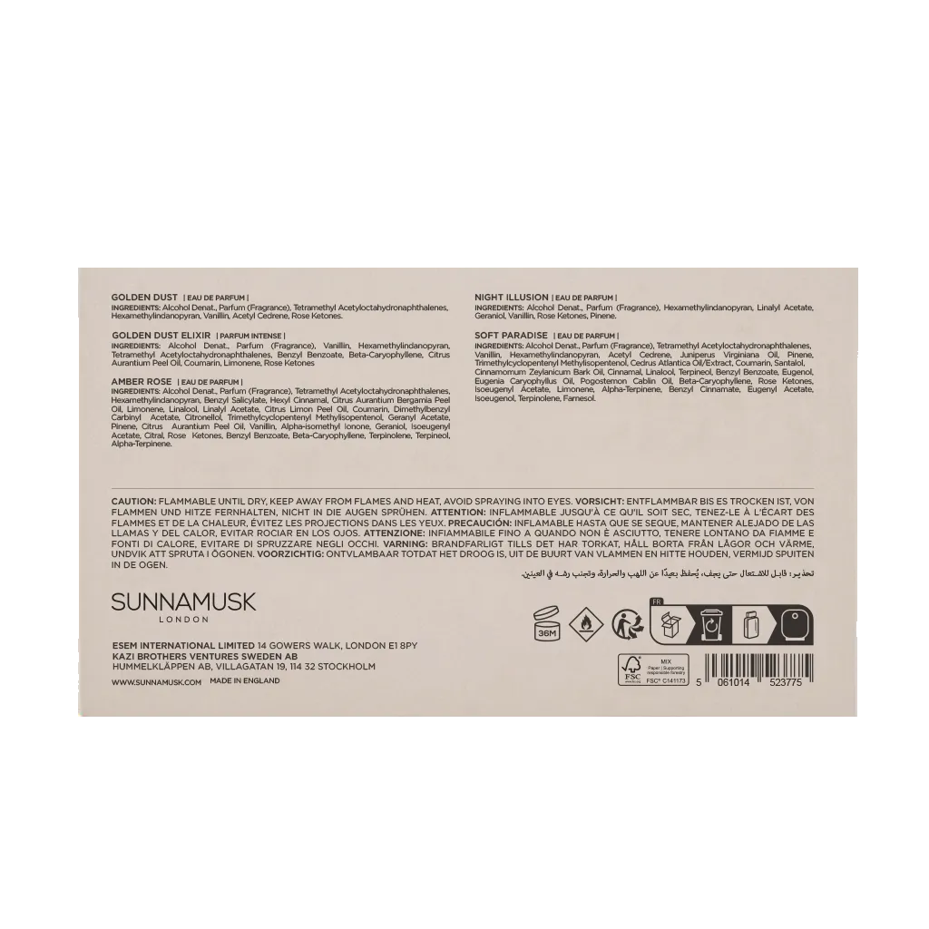 Sunnamusk Original Series provkit parfym 5x1,5ml