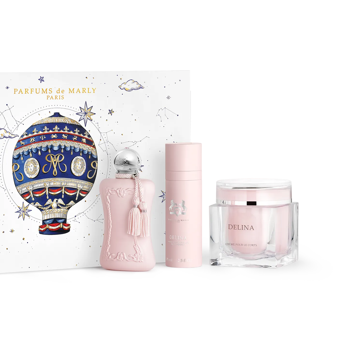 Parfums de Marly Delina presentask parfym 75ml+75ml+200ml ros
