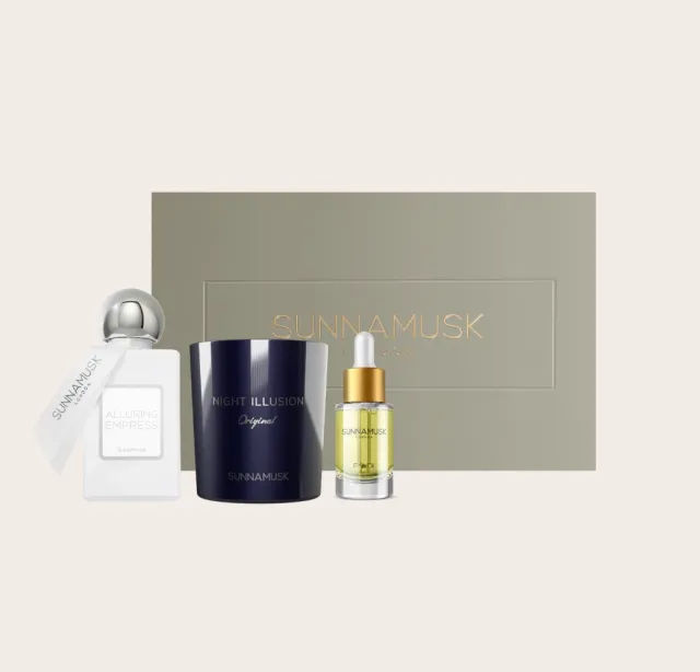 Sunnamusk Alluring Empress presentset parfym 3-delar jasmin