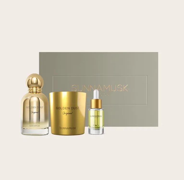 Sunnamusk Golden Dust Gift Set parfym vanilj ros