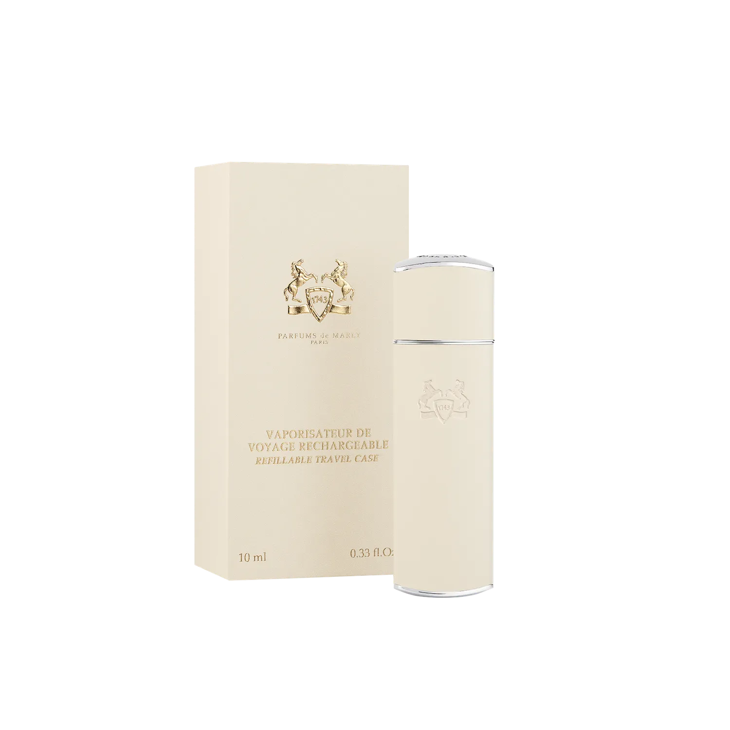 Parfums de Marly Travel Case parfymatomizer grå 10 ml påfyllbar