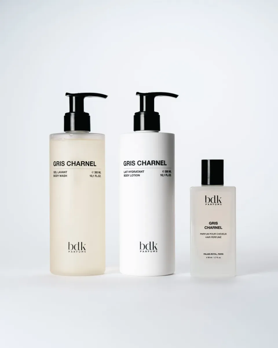 BDK Gris Charnel kroppsset duschgel lotion hårparfym