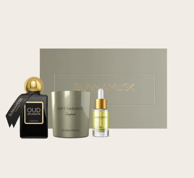 Sunnamusk Oud Splendor present-set EDP kryddig oud